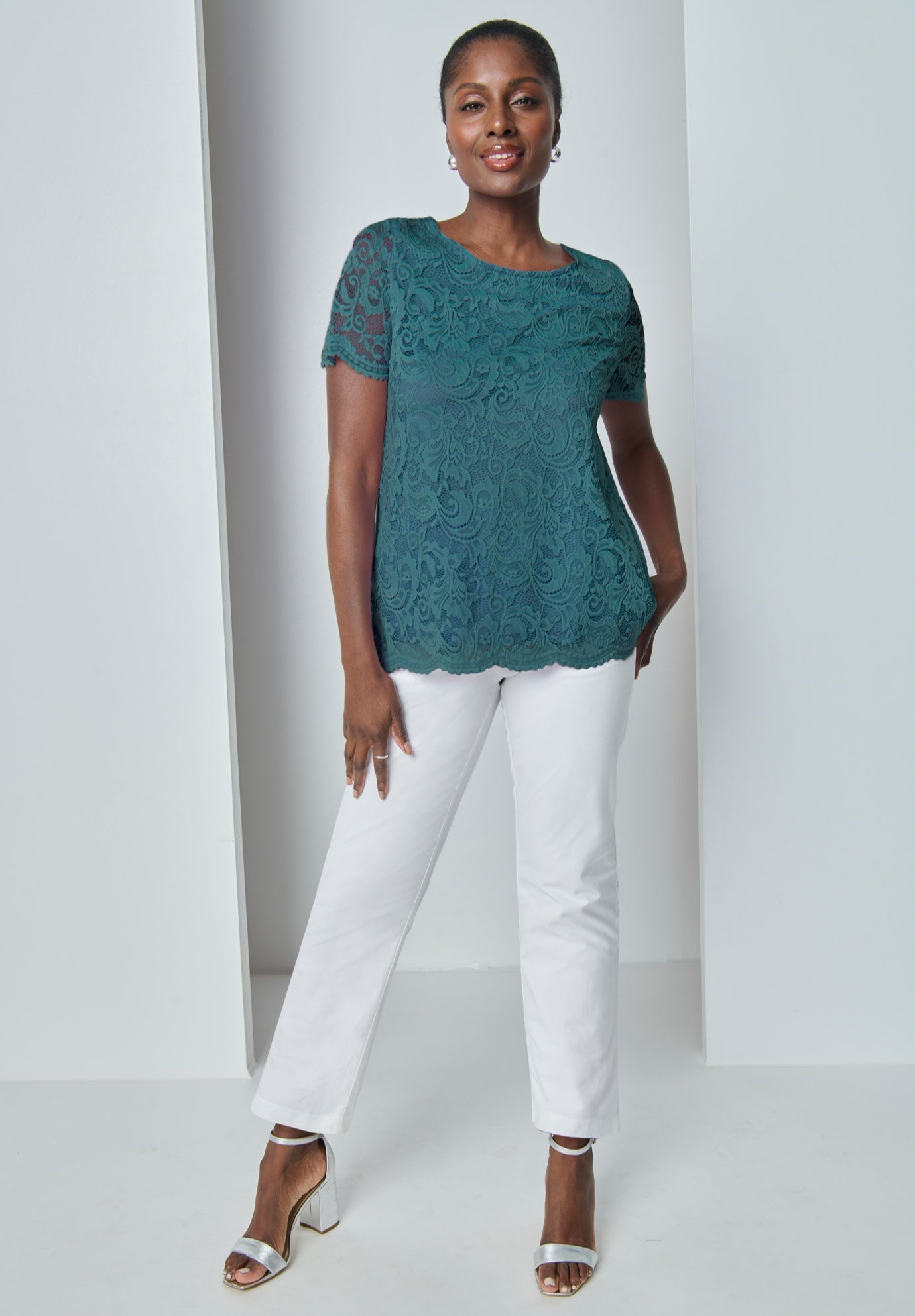 Stretch Lace Tunic image number 0