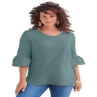 Plus Size Cotton Ultimate Bell Sleeve Tee image number null