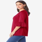 Plus Size Cotton Ultimate Bell Sleeve Tee image number null