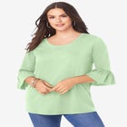 Plus Size Cotton Ultimate Bell Sleeve Tee image number null