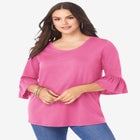 Plus Size Cotton Ultimate Bell Sleeve Tee image number null