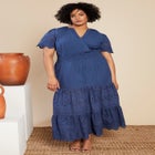 Eyelet Tiered Dress image number null