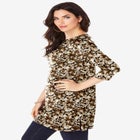 Plus Size Cotton Ultimate Boatneck Tunic with Side Slits image number null