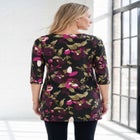 Plus Size Cotton Ultimate Boatneck Tunic with Side Slits image number 1