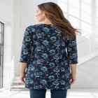 Plus Size Cotton Ultimate Boatneck Tunic with Side Slits image number 1