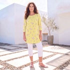 Plus Size Cotton Ultimate Boatneck Tunic with Side Slits image number 0