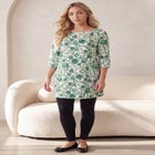 Plus Size Cotton Ultimate Boatneck Tunic with Side Slits image number 0