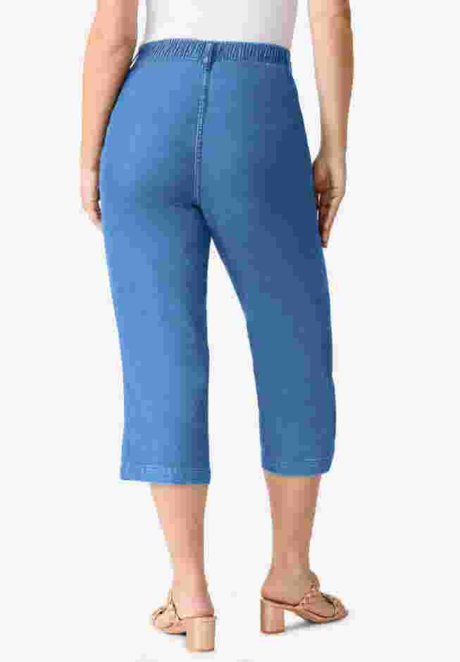 Easy-Wear Straight Leg Capri image number 1