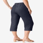Plus Size Easy-Wear Straight Leg Capri image number null