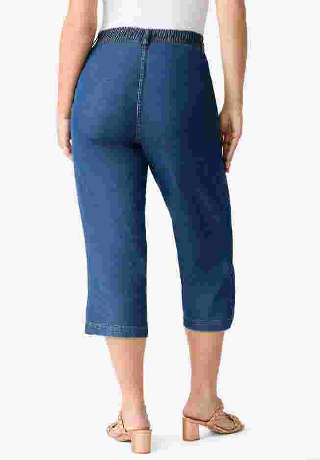 Easy-Wear Straight Leg Capri image number 1