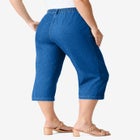 Plus Size Easy-Wear Straight Leg Capri image number null