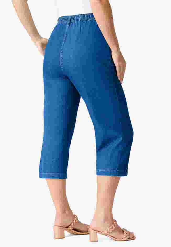 Easy-Wear Straight Leg Capri image number 2