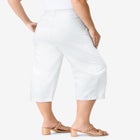 Plus Size Easy-Wear Straight Leg Capri image number null