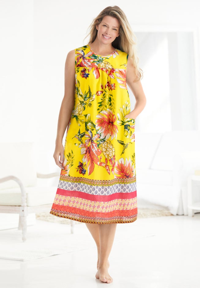 Sleeveless Print Lounger image number 4