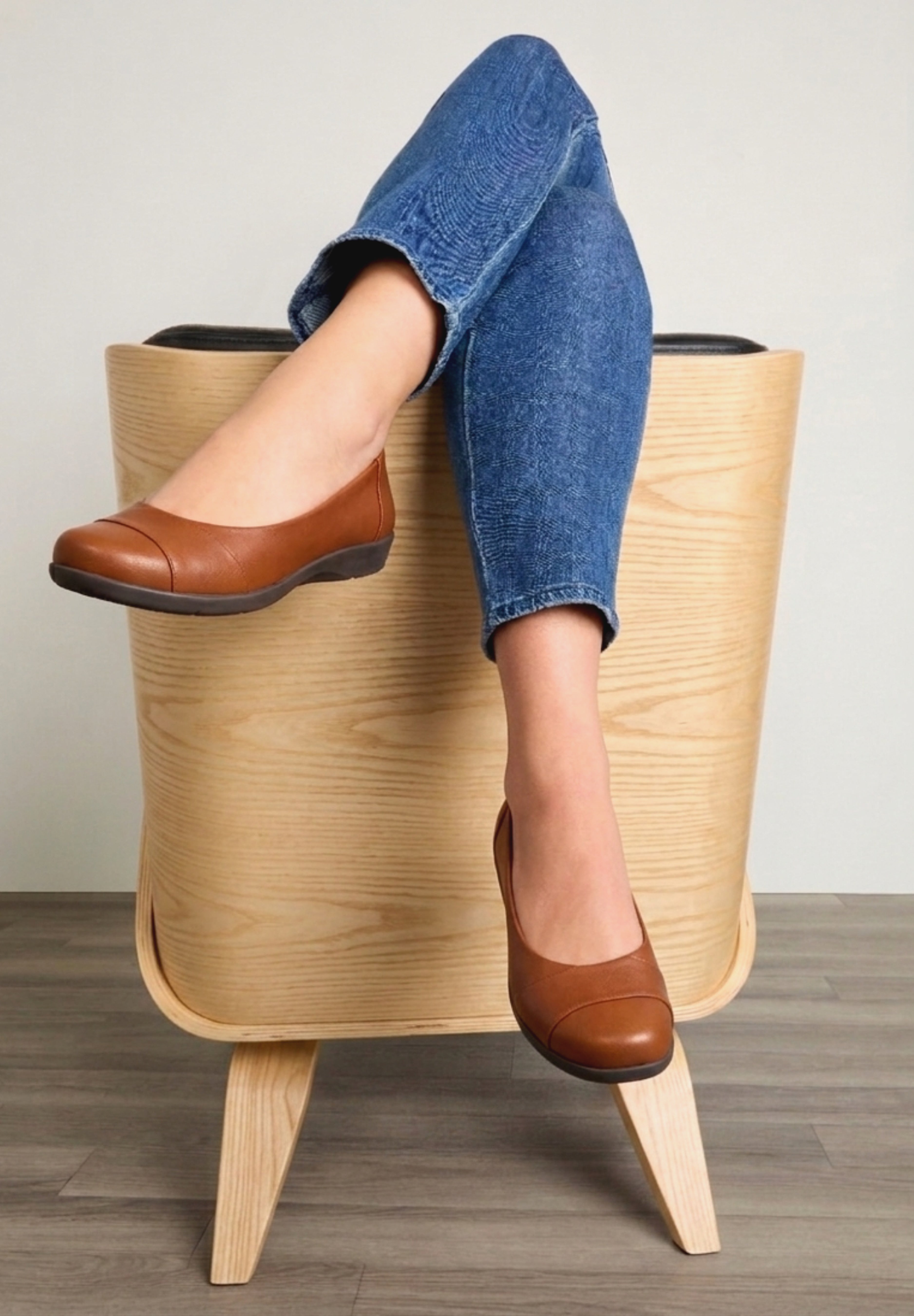 The Gab Faux Leather Slip On Flat image number 0