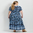 Emmy Placement Print Maxi Dress image number null