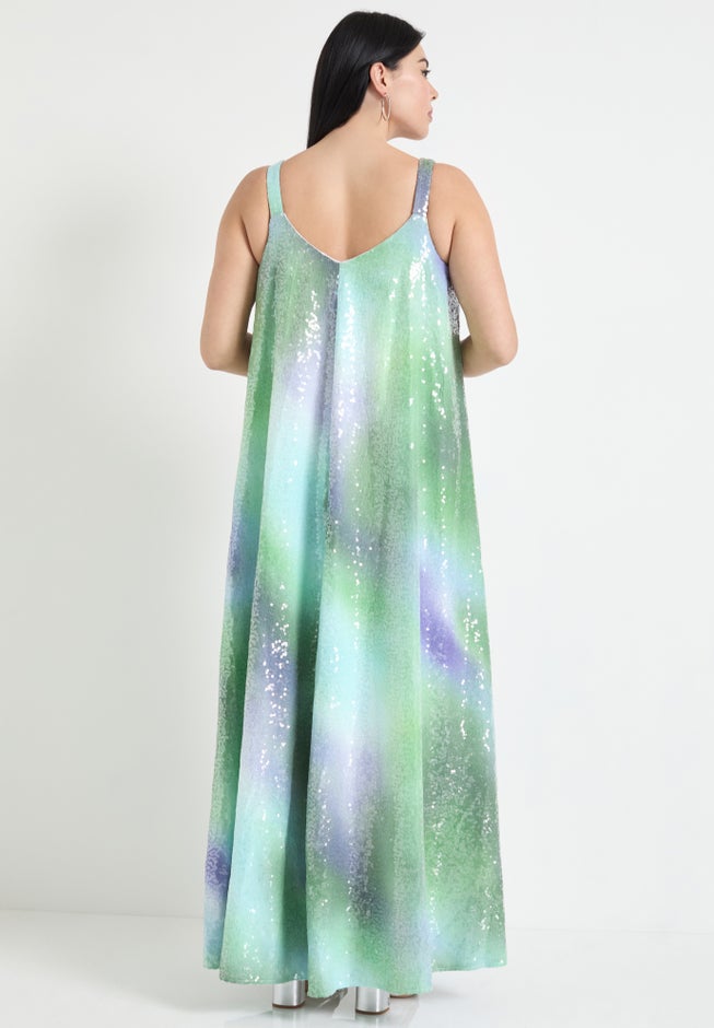 Sequin Swing Maxi Dress image number 1