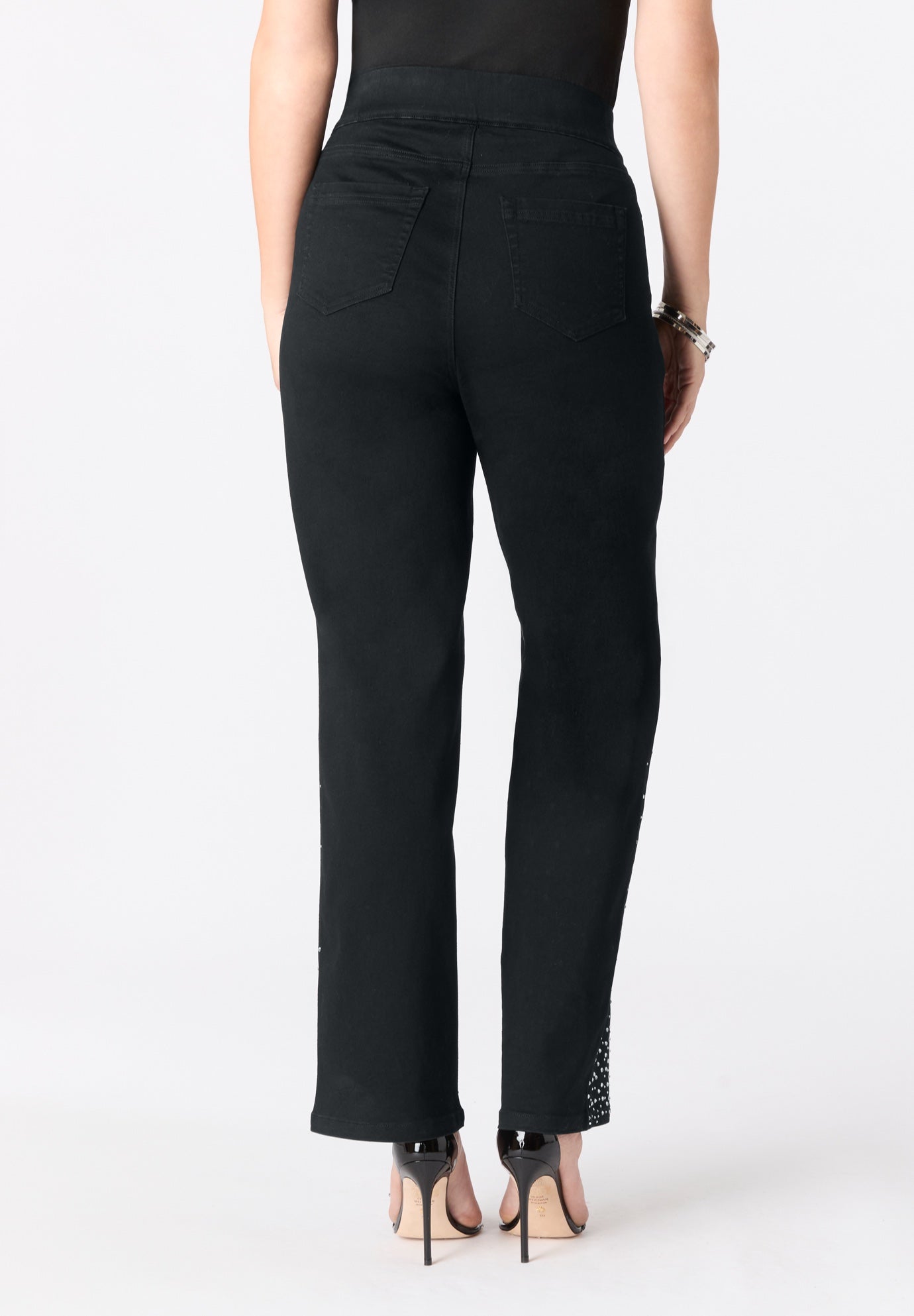 Plus Size 360&deg; Stretch Wide Leg Jean image number 1