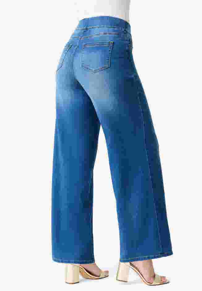 360&deg; Stretch Wide Leg Jean image number 2