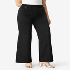 Plus Size 360&deg; Stretch Wide Leg Jean image number null