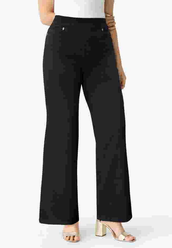 360&deg; Stretch Wide Leg Jean image number 0