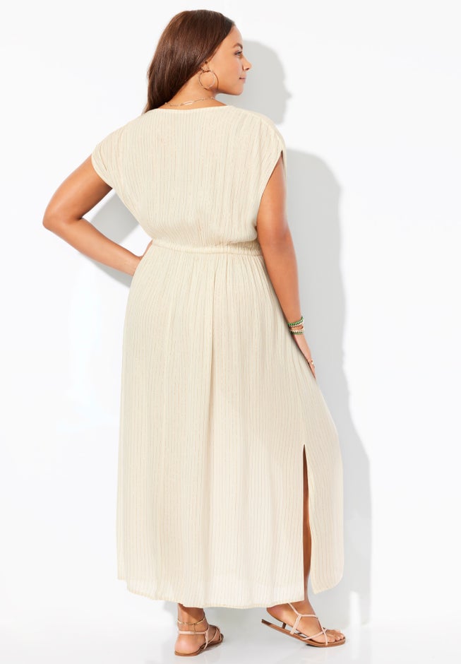 Surplice Maxi Cover Up Dress image number 1