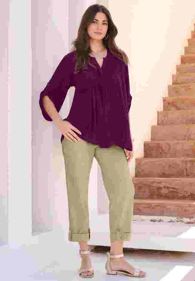 Tara Crinkle Crepe Big Shirt image number 0