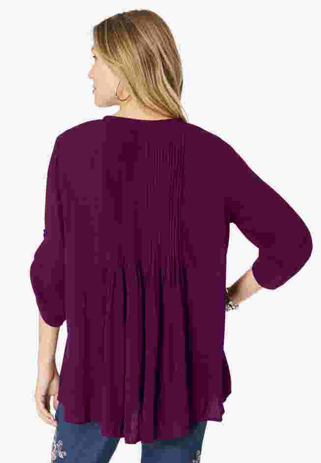 Tara Crinkle Crepe Big Shirt image number 2