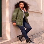 Plus Size Hooded Nylon Jacket image number 0