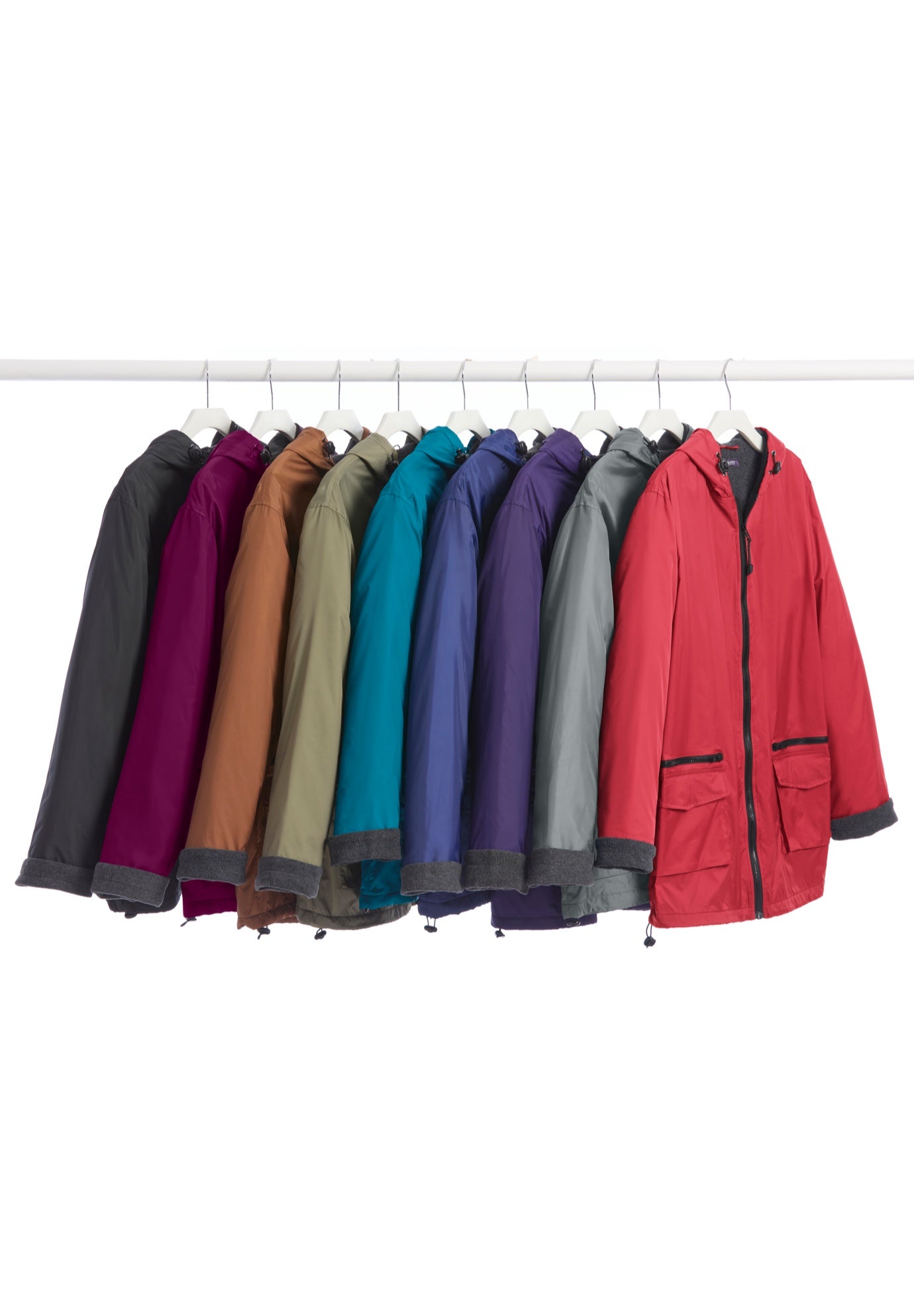 Plus Size Hooded Nylon Jacket image number 8