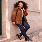 Plus Size Hooded Nylon Jacket image number 0