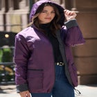 Plus Size Hooded Nylon Jacket image number null