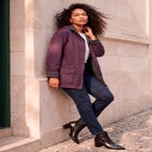 Plus Size Hooded Nylon Jacket image number 0