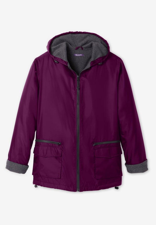 Plus Size Hooded Nylon Jacket image number 4