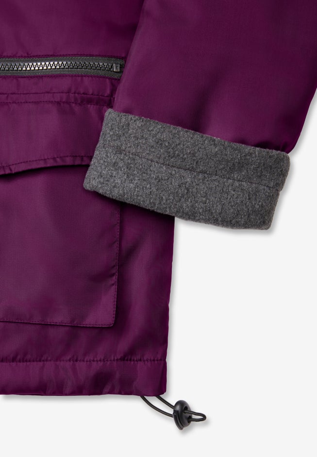 Plus Size Hooded Nylon Jacket image number 5
