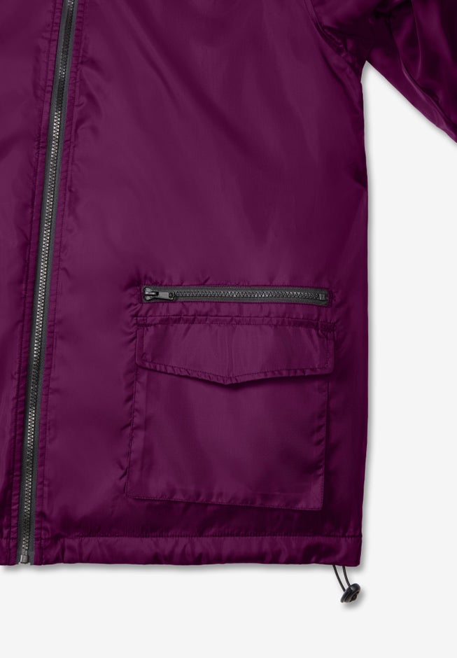 Plus Size Hooded Nylon Jacket image number 6