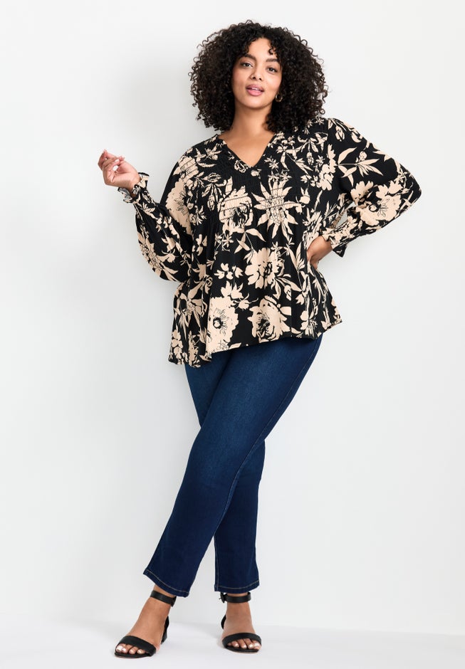 Marcie Shirred Detail Blouse image number 4