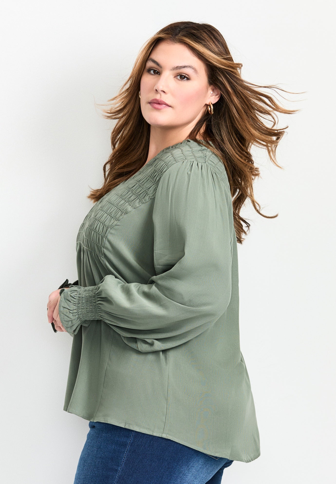 Marcie Shirred Detail Blouse image number 2