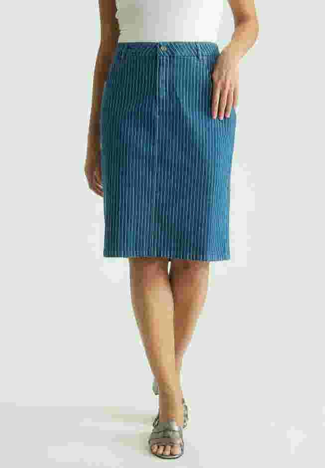 True Fit Stretch Denim Short Skirt image number 0