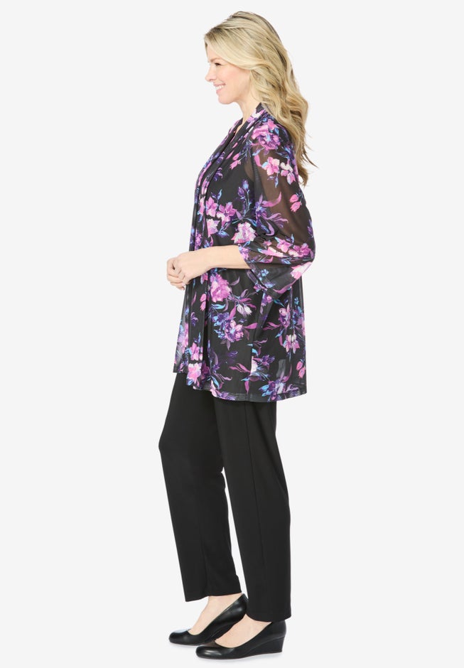 4-Piece Jacket/Tank/Dress/Pant Set image number 3