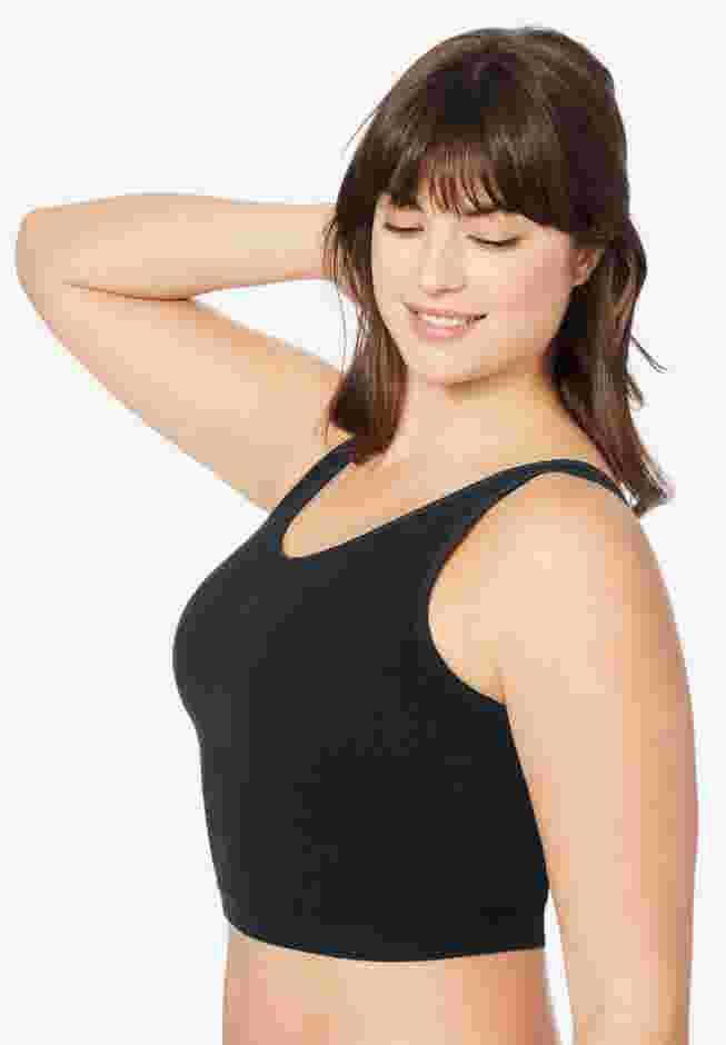 Longline Ribbed Leisure Bra image number 2