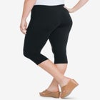 Plus Size Essential Stretch Capri Legging image number null
