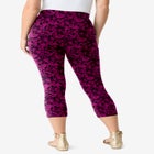Plus Size Essential Stretch Capri Legging image number null