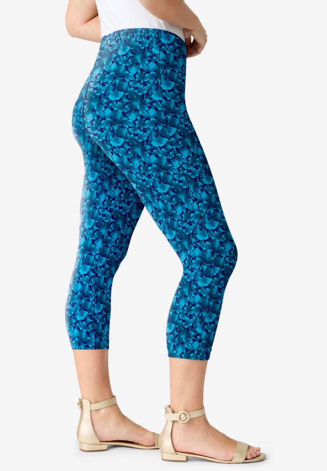 Plus Size Essential Stretch Capri Legging image number 2
