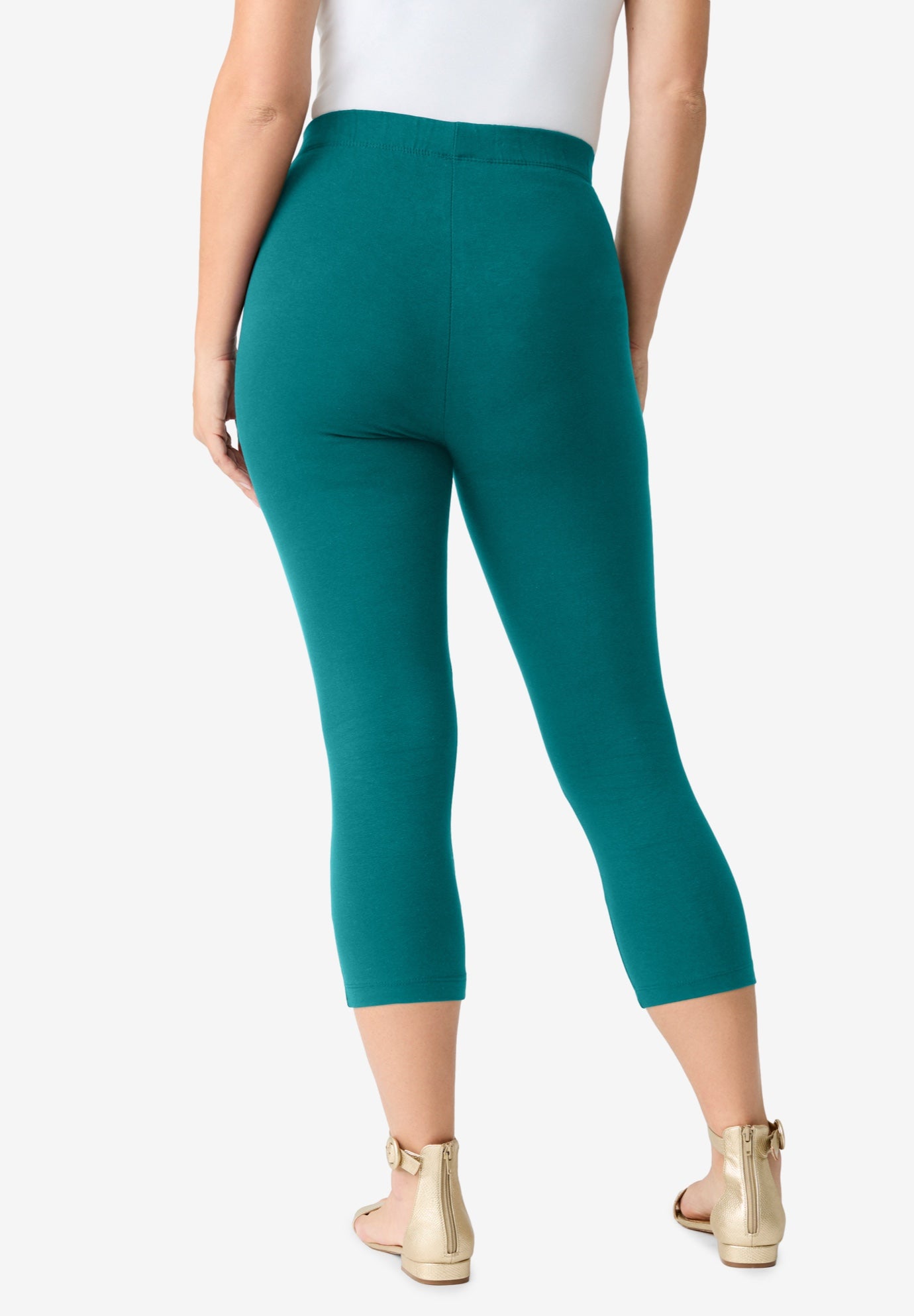 Plus Size Essential Stretch Capri Legging image number 1