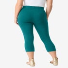 Plus Size Essential Stretch Capri Legging image number null