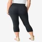 Plus Size Essential Stretch Capri Legging image number null