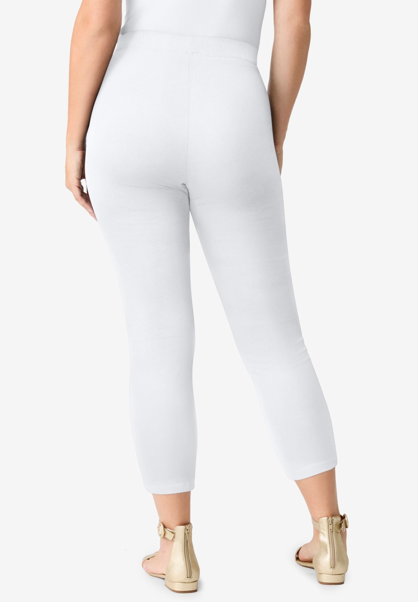 Plus Size Essential Stretch Capri Legging image number 1