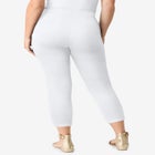 Plus Size Essential Stretch Capri Legging image number null