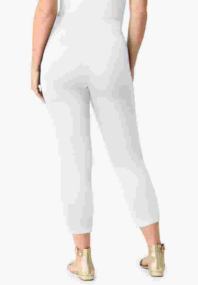 Plus Size Essential Stretch Capri Legging image number 1